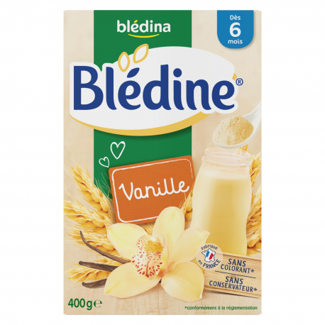 Blédina Blédine Céréales Bébé Dès 6 Mois Saveur Vanille La Boite De 400G