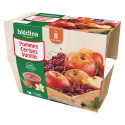Blédina Compotes Bébé Dès 8 Mois, Pomme Cerises Vanille Les 4 Pots De 100 G