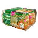 Blédina Pots 2 Carottes, 1 Haricots Verts, 1 Epinards Dès 4/6 À 36 Mois Pack De 130 G X 4 - 520 G