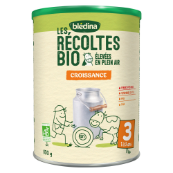Blédina Les Récoltes Bio Croissance 1 À 3 Ans Boite 800 G