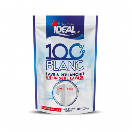 Ideal Lessive 100% Blanc Le Sachet De 300 G