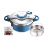 Seb Clipsominut' Duo 5L Cocotte-Minute Bleu Boréal Seb