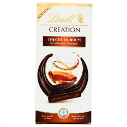 Lindt Création Chocolat Touche De Rhum La Tablette De 150 G