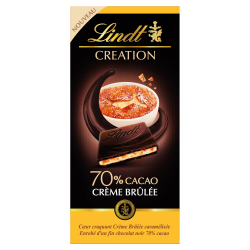 Lindt Création Chocolat Noir Crème Brûlée La Tablette De 140G