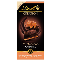 Lindt Création Chocolat Noir Caramel La Tablette De 150G