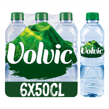 VOLVIC Bouteille plastique d'eau nature de 50 cl