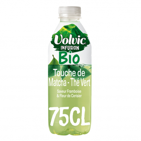 Volvic Infusion Bio Boisson Aromatisée Touche De Matcha Thé Vert La Bouteille De 75Cl