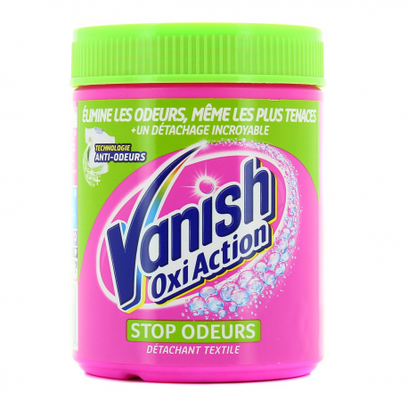 Vanish Détachant Textile Sans Javel Stop Odeurs Le Pot De 470 G