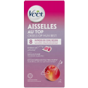 Veet Bandes De Cire Aisselles Parfum Nectarine Format Voyage 8 Bandes