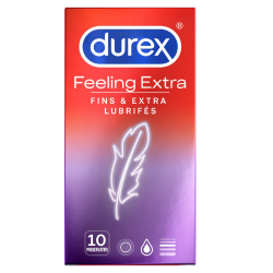 Durex Préservatif Feeling Extra : La Boite De 10 Préservatifs