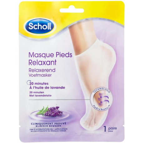 Scholl Masque Pieds Relaxant Lavande X1