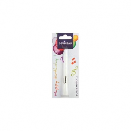 Devineau Bougie Anniversaire Musicale Rose Blanc Bleu