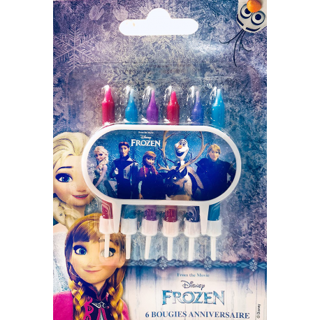 Devineau 6 Bougies 6 Bobeches Avec Plaque Déco Reine Des Neiges