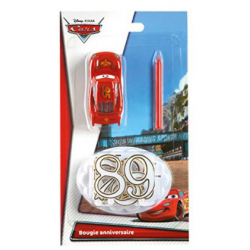 Devineau Bougie Chiffres D'Anniversaire Cars