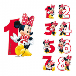 Devineau 6 Bougies Bobèches Minnie Mouse