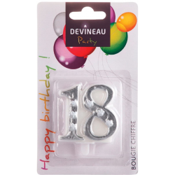 Devineau Blister Bougie Chiffre 18 Ans