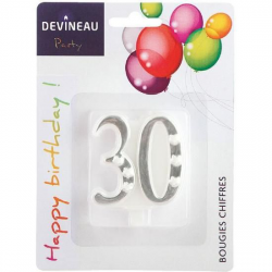 Devineau Blister Bougie Chiffre 30 Ans