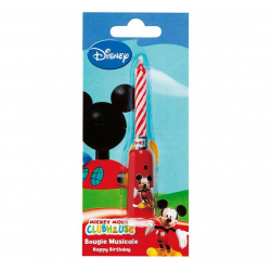 Devineau Bougie Anniversaire Musicale Mickey Mouse