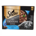 Sheba Pâté Pour Chat Aux Poissons Msc : Le Pack De 12 Boites De 85G