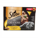 Sheba Sachets Repas Les Effilés Pâtée Volailles Pour Chat 12X85G