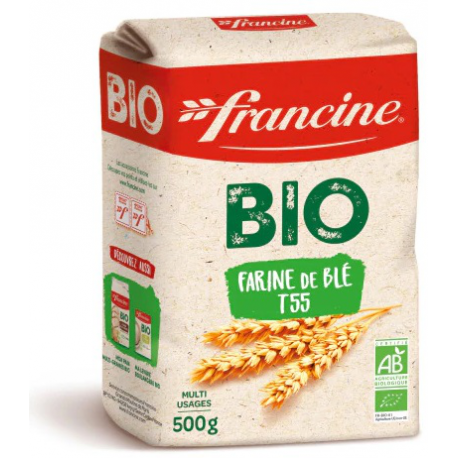 Francine Farine De Blé T55 Bio : Le Paquet De 500 G