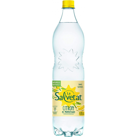 La Salvetat Eau Aromatisée Citron Bouteille 1,15 L