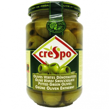 Crespo Olives Vertes Dénoyautées : Le Bocal De 90G