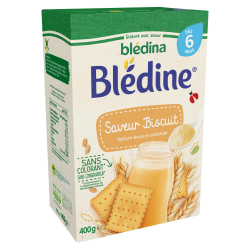 Blédina Blédine Céréales Bébé Dès 6 Mois Saveur Biscuitée La Boite De 400G
