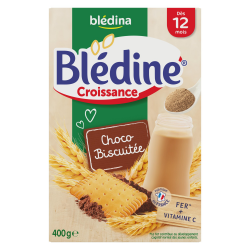Blédina Blédine Céréales Bébé Croissance Choco-Biscuitée Dès 12 Mois La Boite De 400G