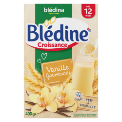 Bledine Bledine Céréales Bébé Croissance Dés 12 Mois Vanille La Boite De 400G