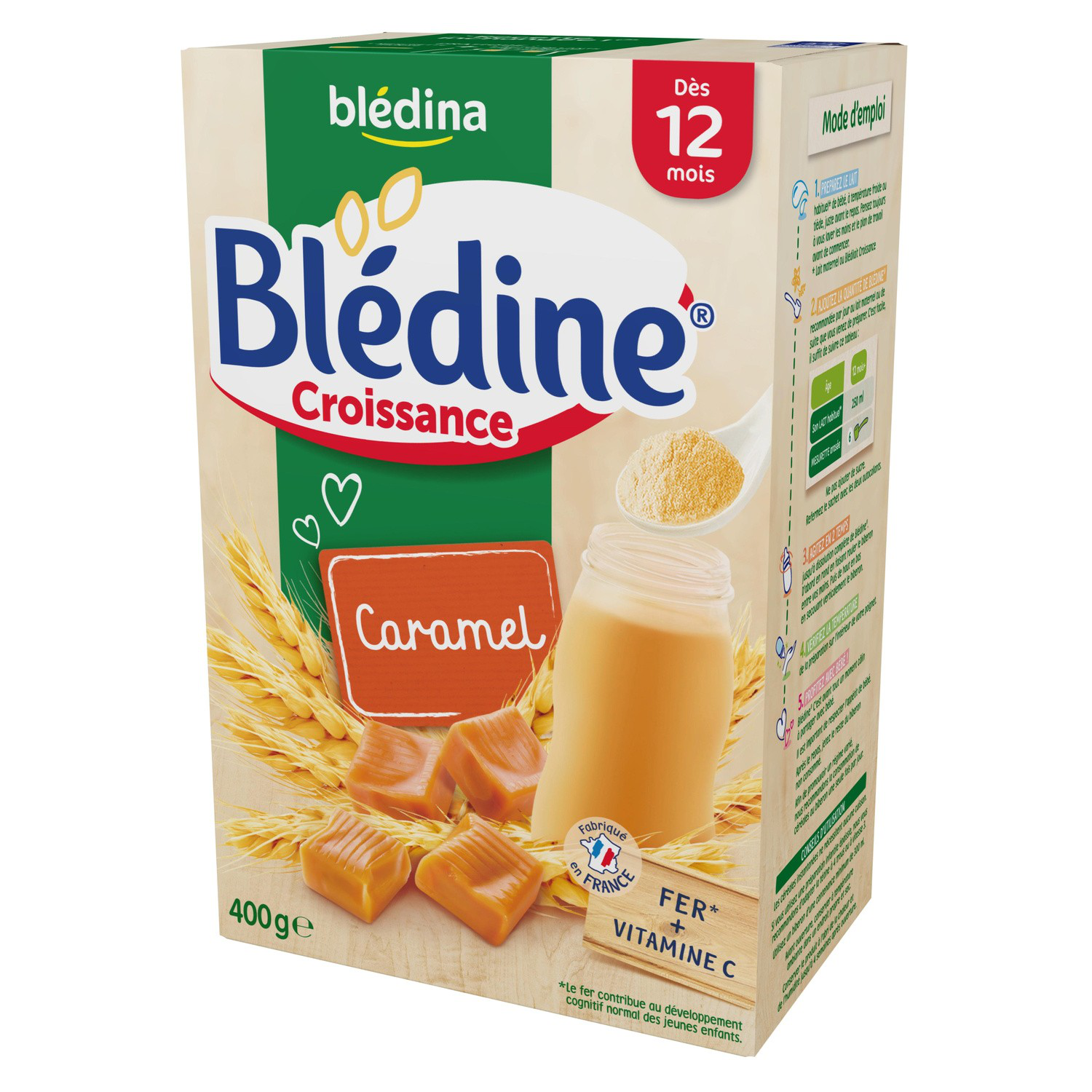 Bledine Bledine Céréales Bébé Dès 12 Mois Caramel La Boite De 400G - DRH  MARKET Sarl