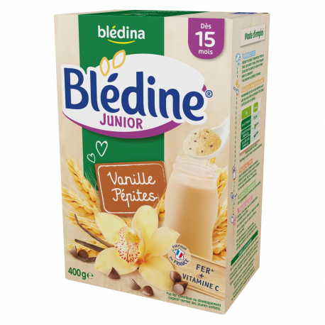 Blédina Blédine Céréales Junior Dès 15Mois Junior Vanille Pépite Fondante La Boite De 400G