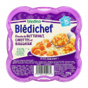 Blédina Blédichef Plat Bébé Dès 15 Mois Etuvée De Butternut, Carottes Et Boulghour La Barquette De 250G