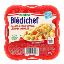 Blédina Blédichef Plat Bébé Dès 15 Mois Cassolette De Patate Douce, Légumes Et Poulet La Barquette De 250G