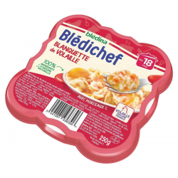 Blédina Blédichef Plat Bébé Dès 18 Mois Blanquette De Volaille La Barquette De 250G