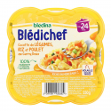 Blédina Blédichef Plat Bébé Dès 24 Mois Cocotte De Légumes Riz Et Poulet Au Curry Doux La Barquette De 250G