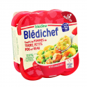 Blédina Blédichef Plat Bébé Dès 12 Mois Sauté De Pommes De Terre, Petits Pois & Veau La Barquette De 250G