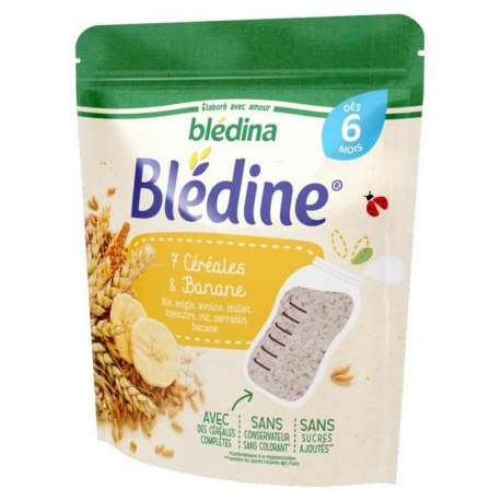 Blédina Blédine 7 Céréales Et Banane Dès 6 Mois Etui 200 G