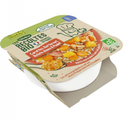 Blédina Les Récoltes Bio Cocotte De Carottes, Butternut, Patate Douce, Et Poulet Dès 12 Mois Assiette 230 G