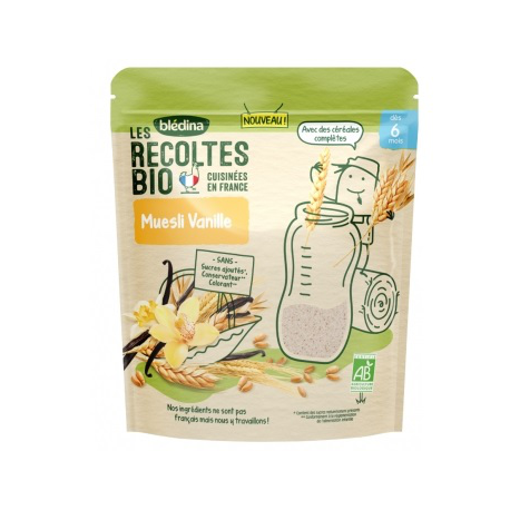 Blédina Les Récoltes Bio Muesli Vanille Dès 6 Mois Etui De 200 G