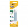 Bic Recharge D'Encre Pour Roller Gel Effaçable Gelocity Illusion, Pointe Moyenne 0,7 Mm - Vert