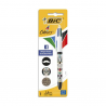 Bic Stylo Bille 4 Couleurs Messages, Décors Aléatoires