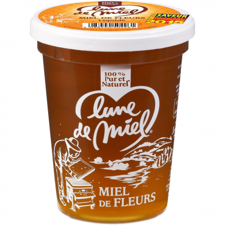 Famille Michaud Miel De Fleurs Liquide Lune De Miel : Le Pot De 500G