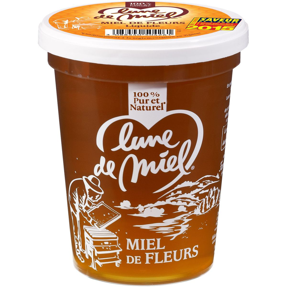 Miel de fleurs liquide 500g / 1kg - Famille Vacher