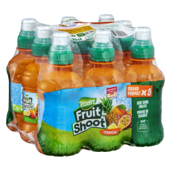 Teisseire Boisson Tropical Fruit Shoot : Le Pack De 9 Bouteilles De 20Cl