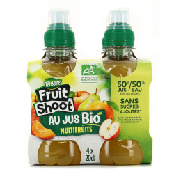 Teisseire Fruit Shoot Boisson Bio Au Jus Multifruits Bouteilles 4X20Cl