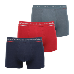 Eminence Boxer Homme Noir, Bleu Et Rouge Business T5 Athena : Le Lot De 3 Boxers