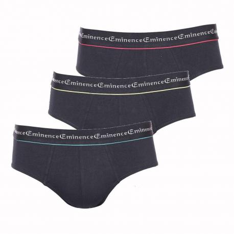 Eminence Slip Homme Noir Business T4 Eminence : Le Lot De 3 Slips