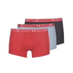 Athena Boxer Homme Noir/Rouge/Gris T5 Athena : Le Lot De 3 Boxers