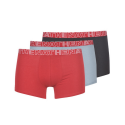 Athena Boxer Homme Noir/Rouge/Gris T5 Athena : Le Lot De 3 Boxers